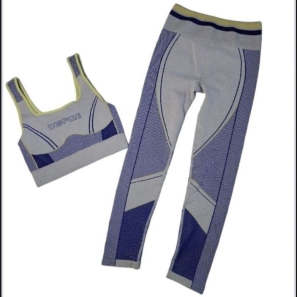 Fabletics Inspire Seamless Leggings & Sports Bra Set Size Medium